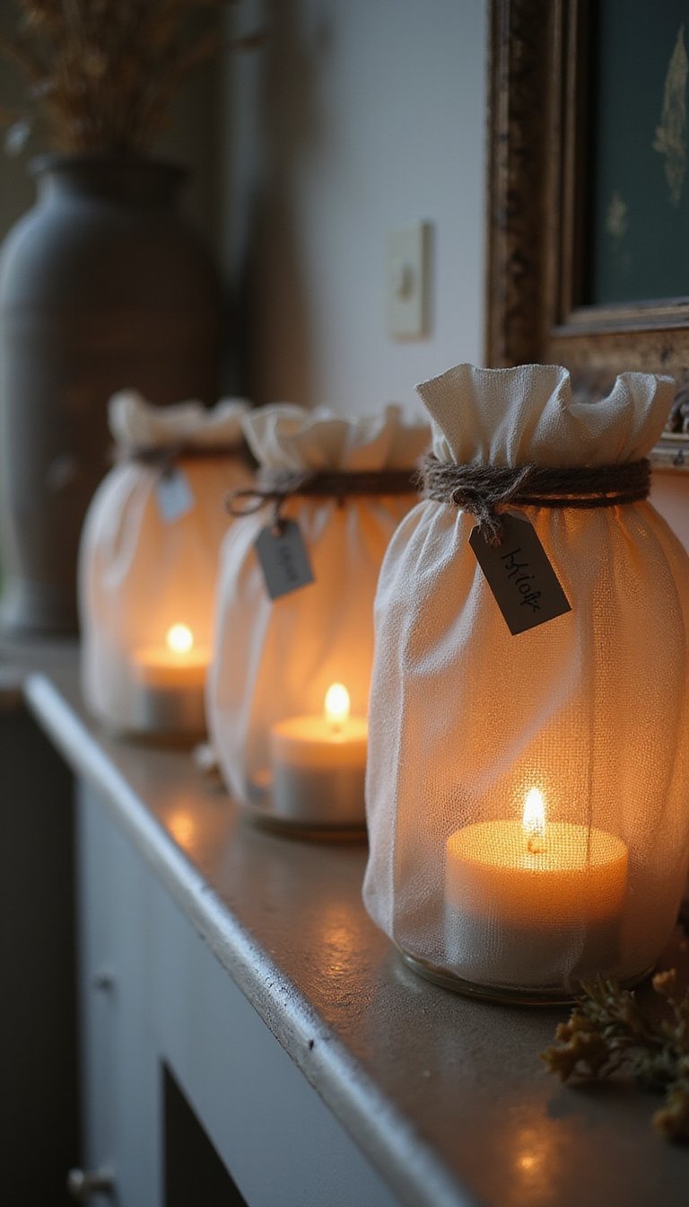 Mummified Lanterns Wrapped In Gauze And Twine