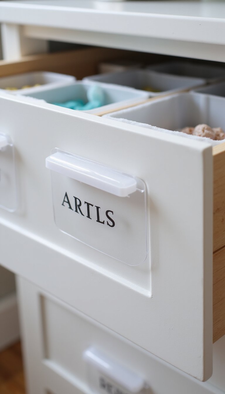 Clear Label Tabs For Every Drawer Section