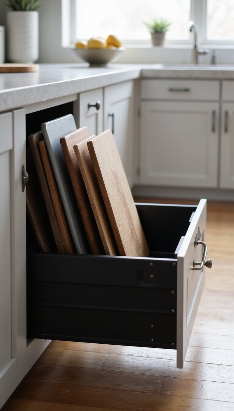 Vertical Dividers For Cutting Boards And Trays
