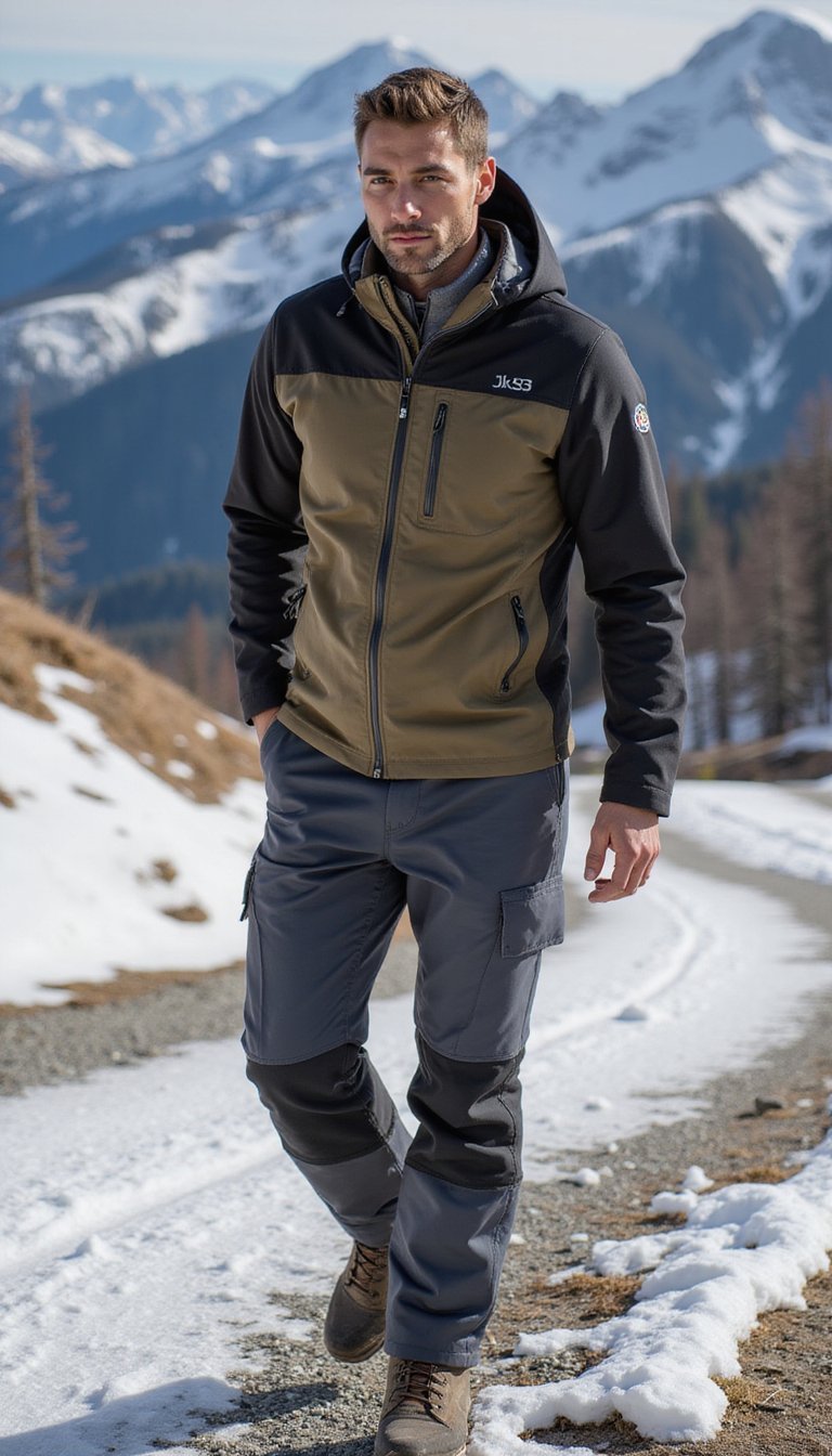 Sporty Layered Look With Convertible Pants