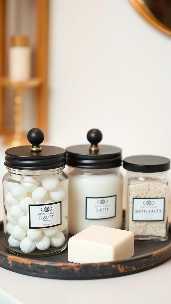 Apothecary Jars From Snack Containers And Knobs