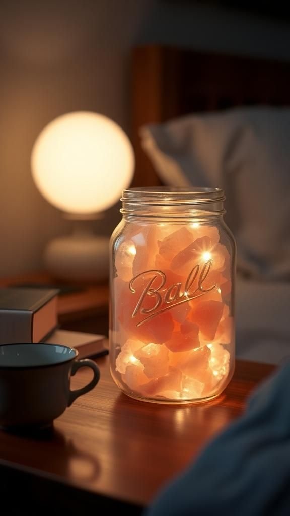 Himalayan Salt Mason Jar Nightlight