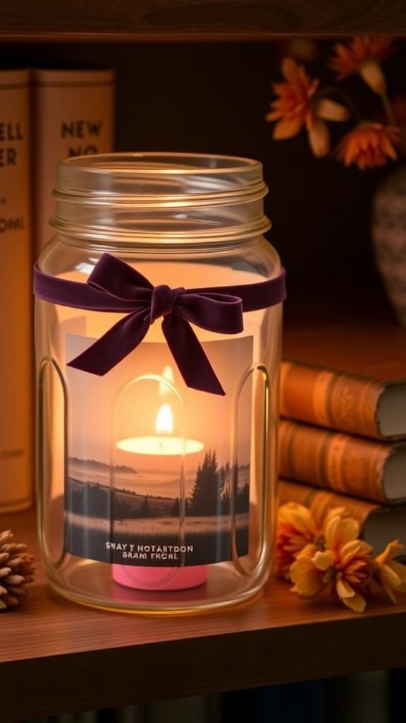 Mason Jar Photo Display Lantern