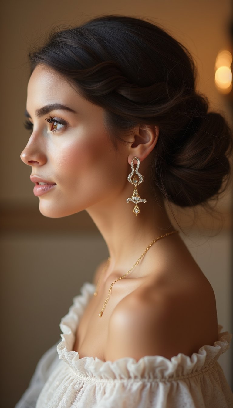 Modern French Twist With Volume At Crown