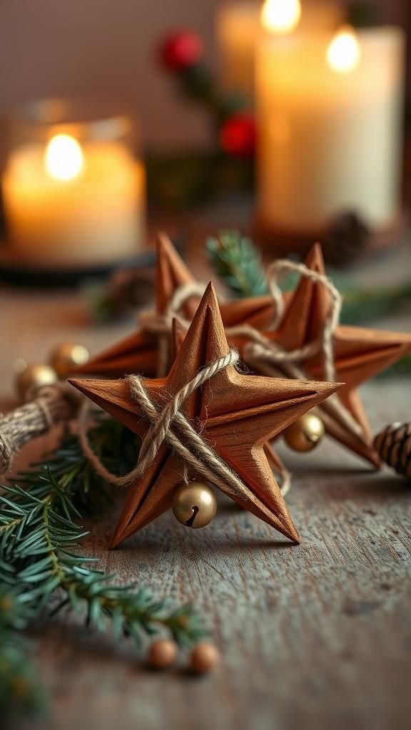 Cinnamon Stick Stars With Rustic Winter Warmth