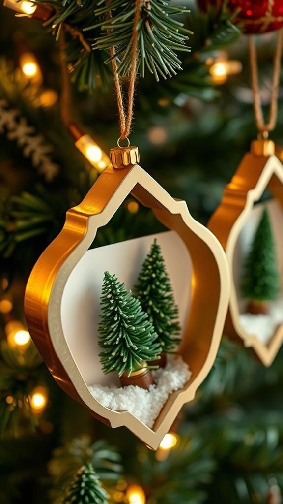 Cookie Cutter Shadowbox Tin Ornaments