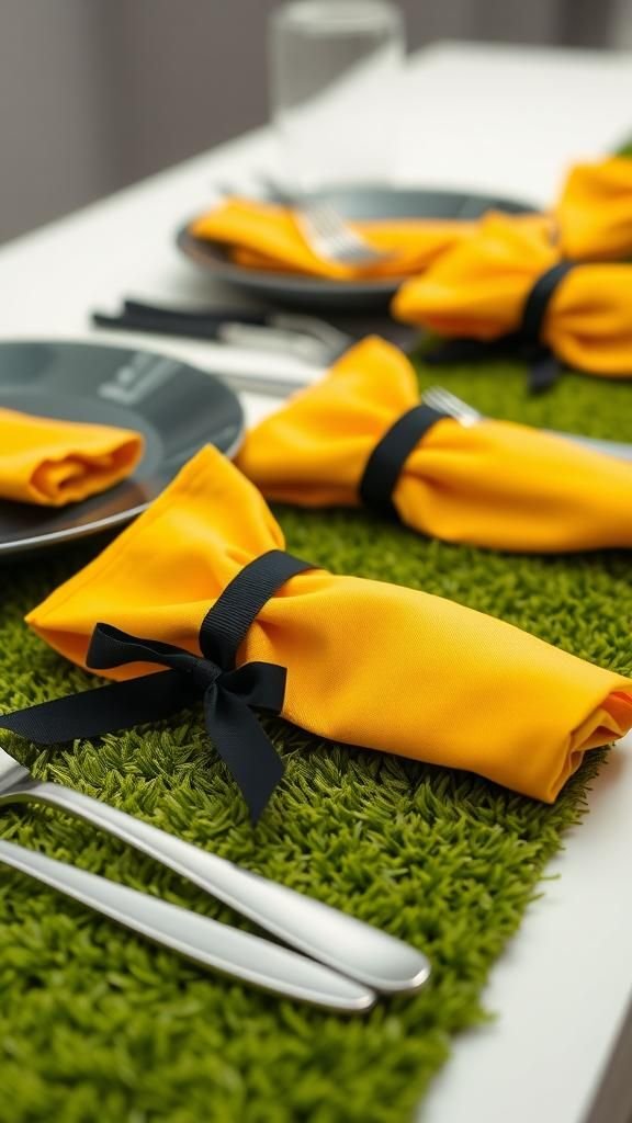 Bold Penalty Flag Napkin Ring Flares