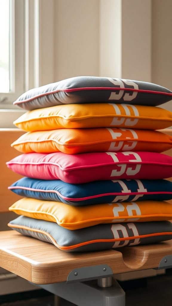 Stadium Seat Cushion Slipcovers In Team Colors