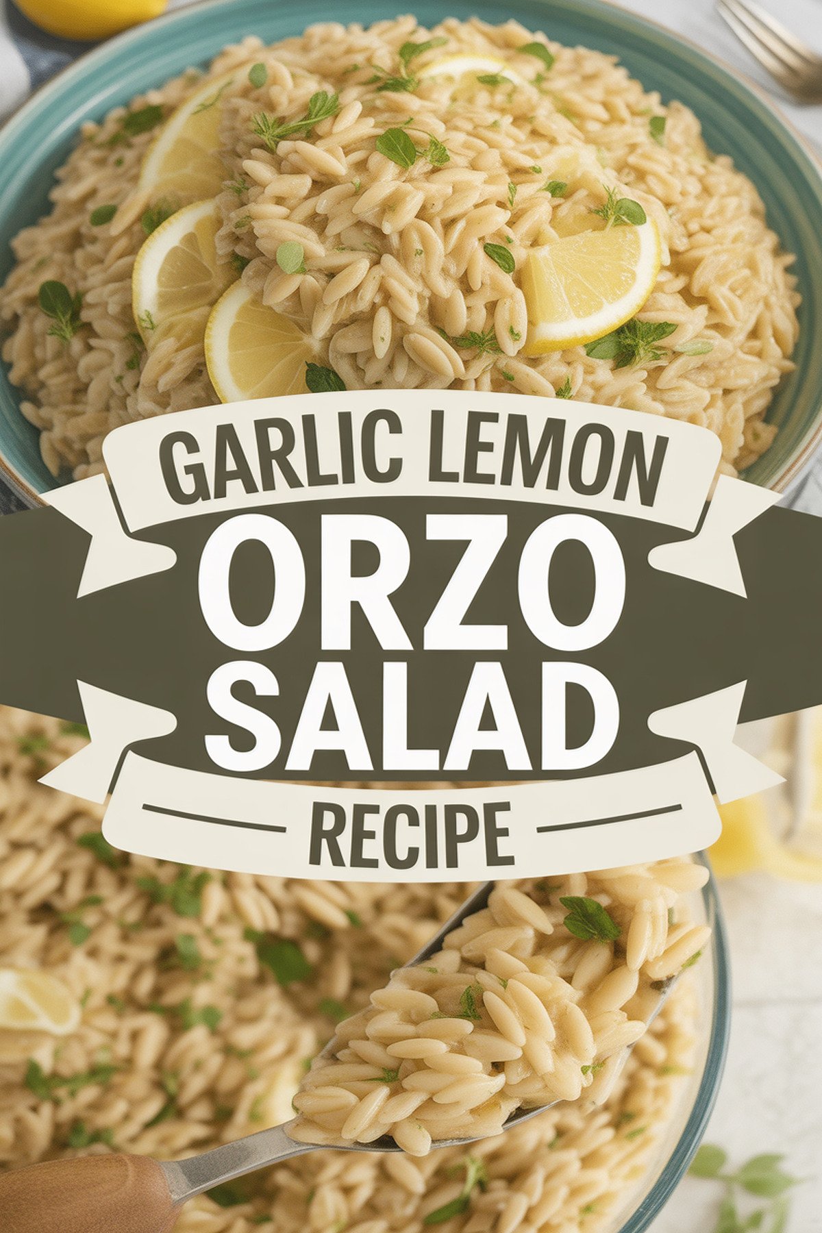 Garlic Lemon Orzo Salad Recipe recipe idea in stylish layout