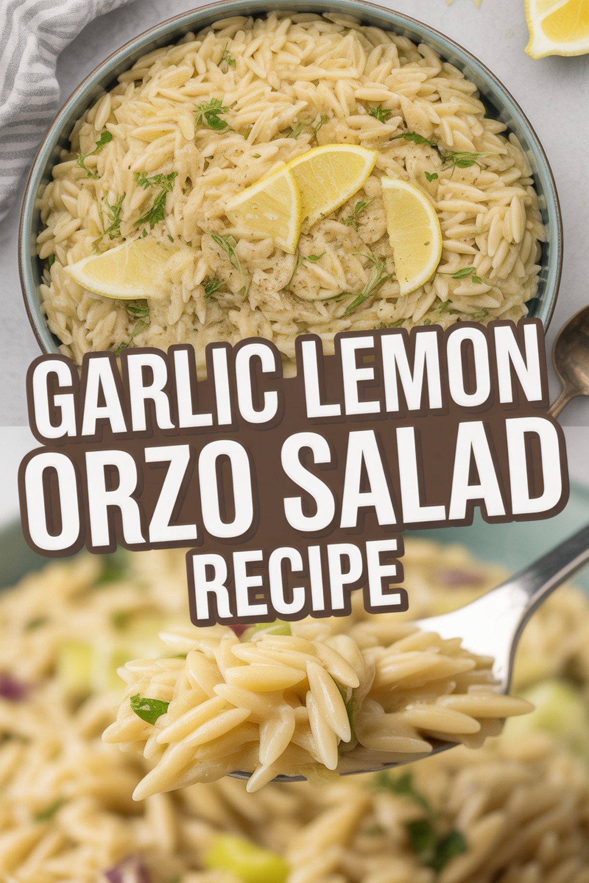 Garlic Lemon Orzo Salad Recipe recipe idea in stylish layout