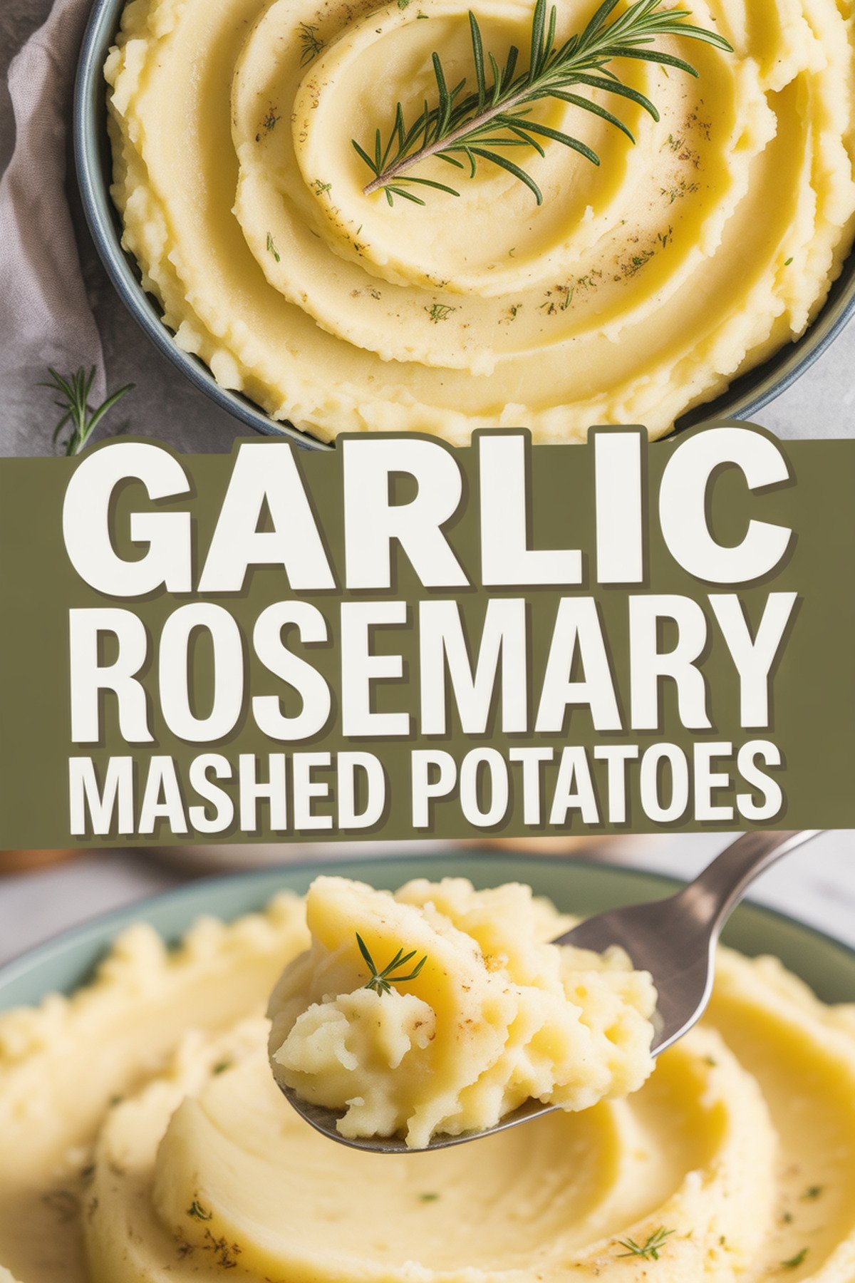Garlic Rosemary Mashed Potatoes recipe idea in stylish layout