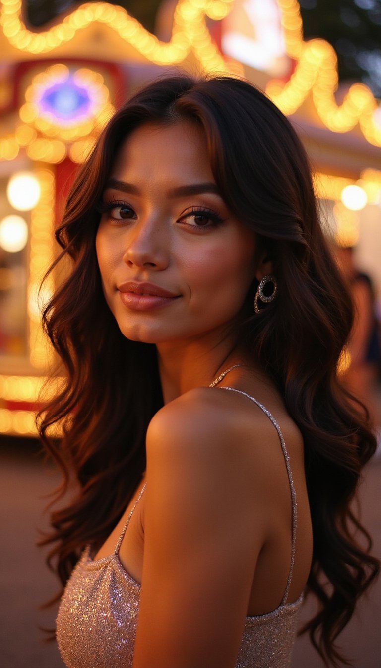 Glam C-Shaped Waves With Sparkling Tips