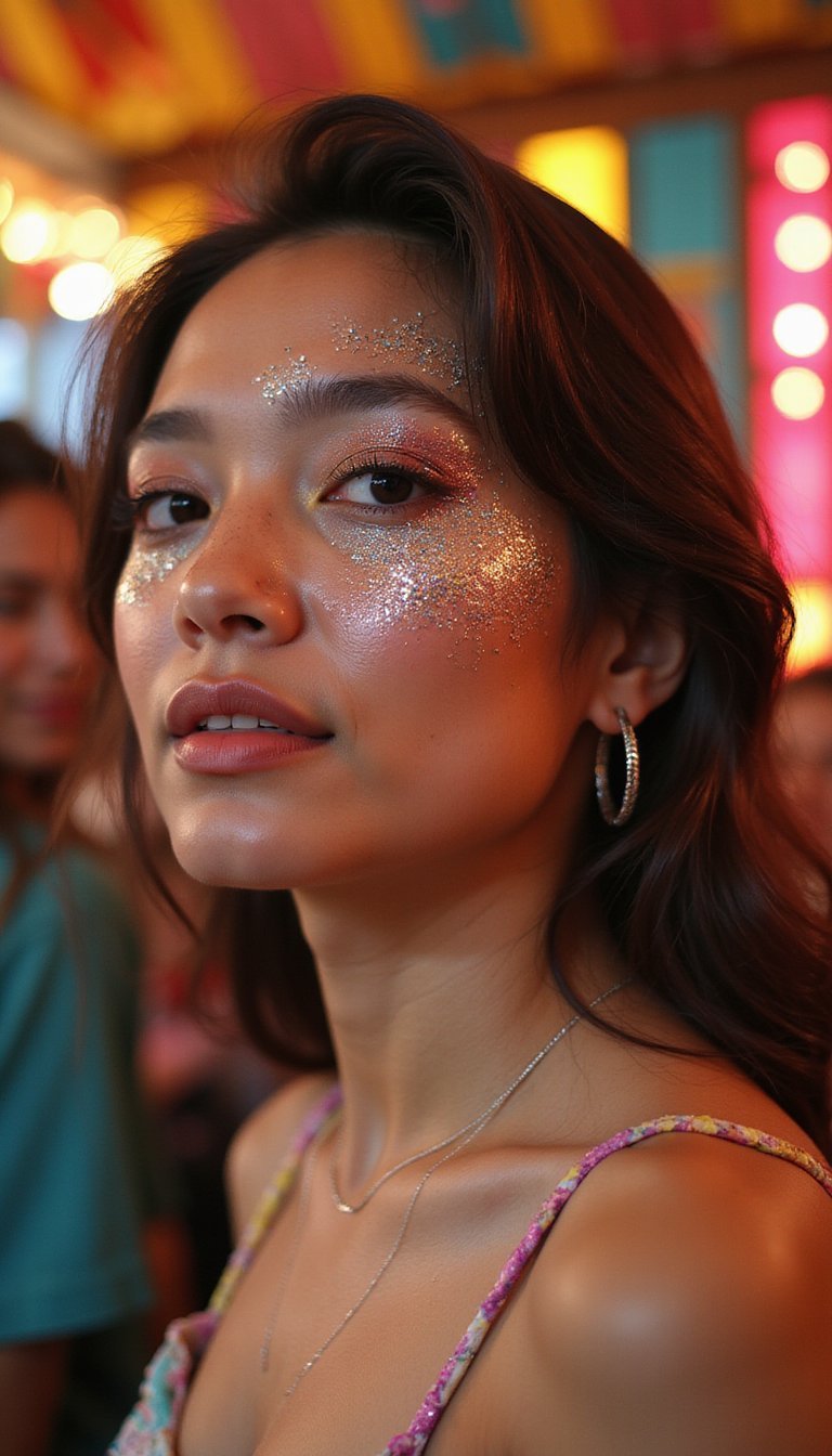 Glistening Scalp Art With Metallic Gel Panels
