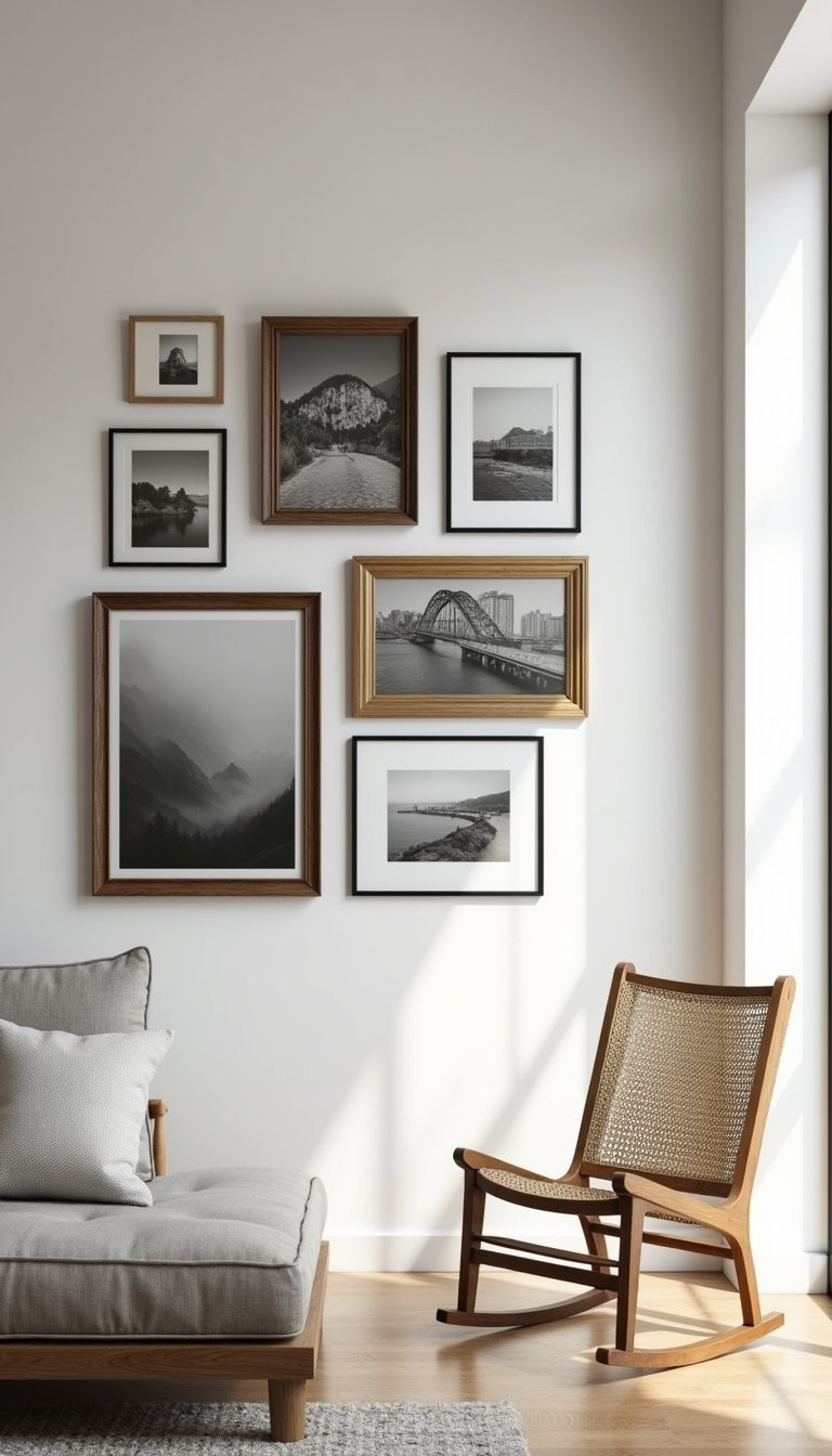 Galería De Marcos Mixtos Con Arte Retro Minimal