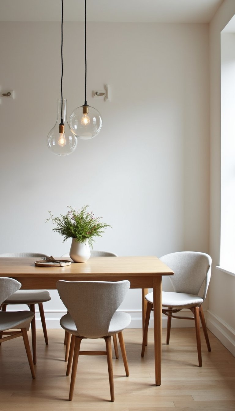 Plafón Vintage Reinterpretado Sobre Mesa De Comedor Clara