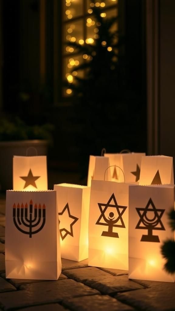 Luminaria Paper Bags With Cutout Motifs