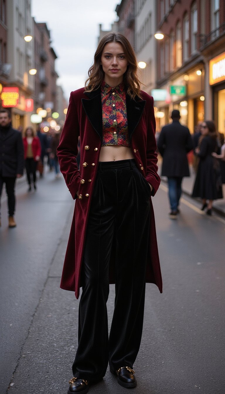 Jester-Inspired Tailcoat And Wide-Leg Pants For Parade Night