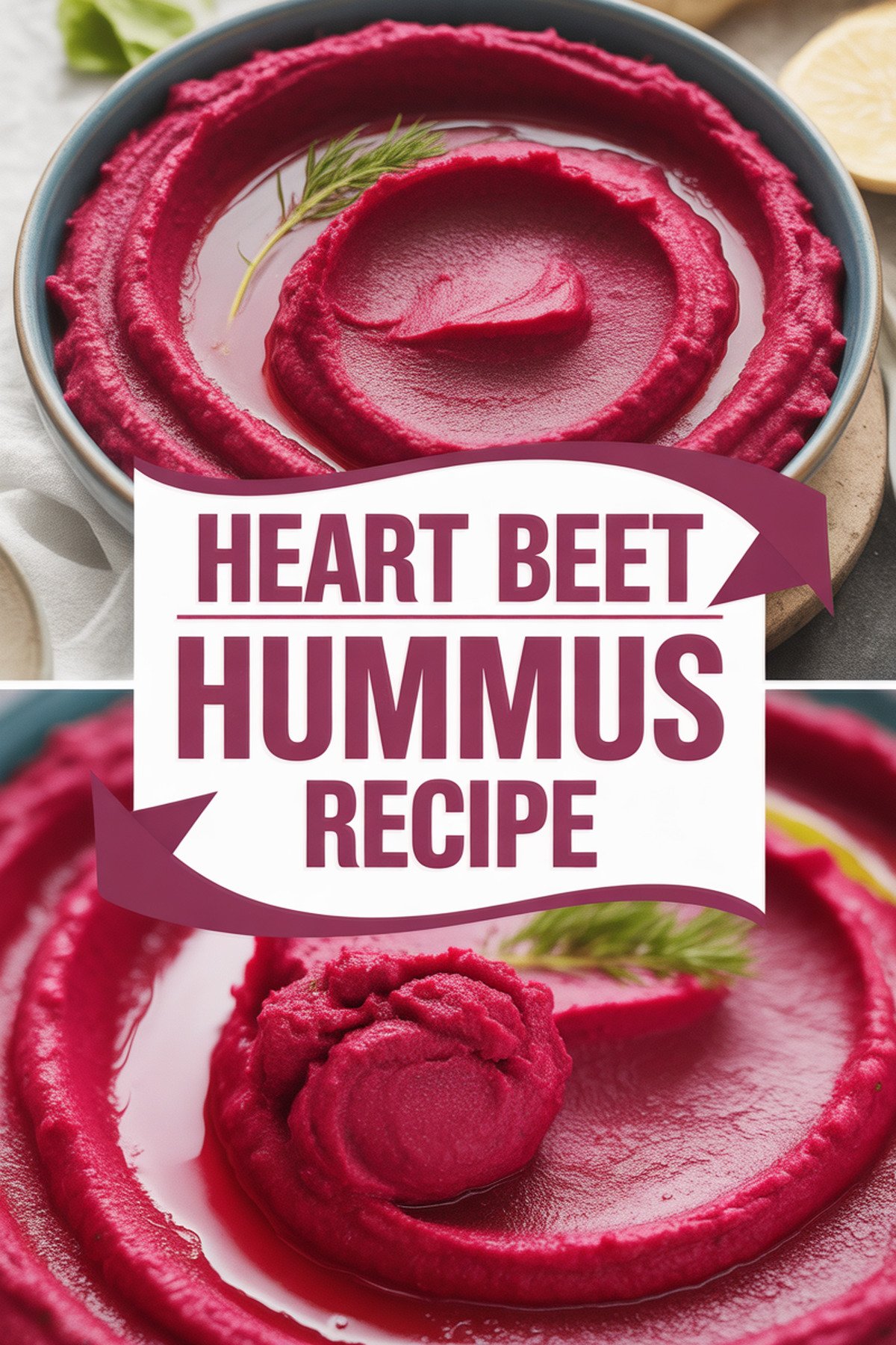Heart Beet Hummus Recipe recipe idea in stylish layout