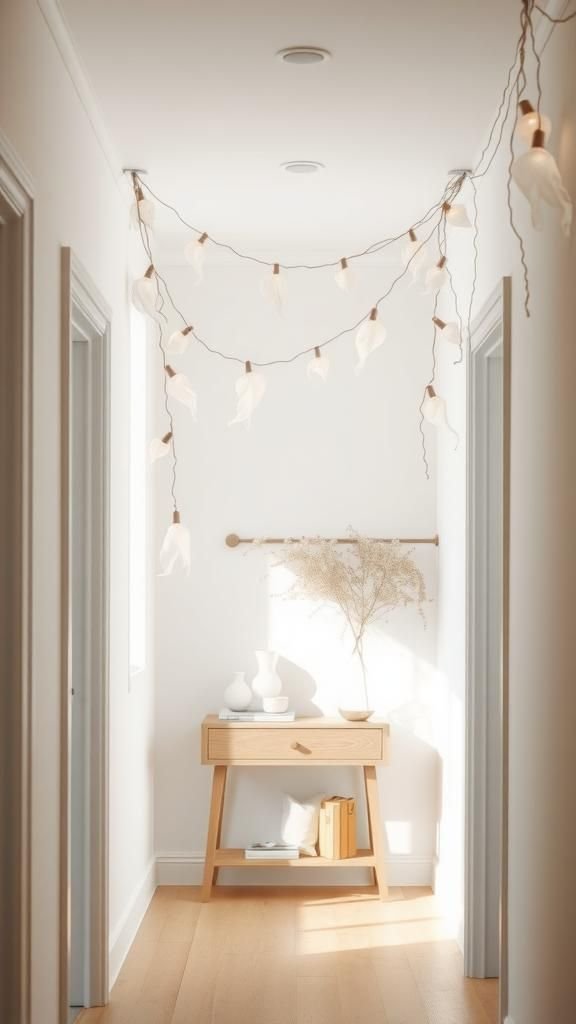 Coffee Filter Floating Ghost Garland For Hallways