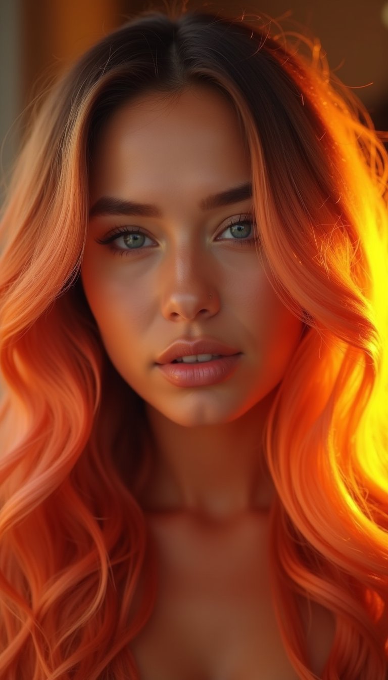 Flame-Tip Teased Waves For Fiery Illusion