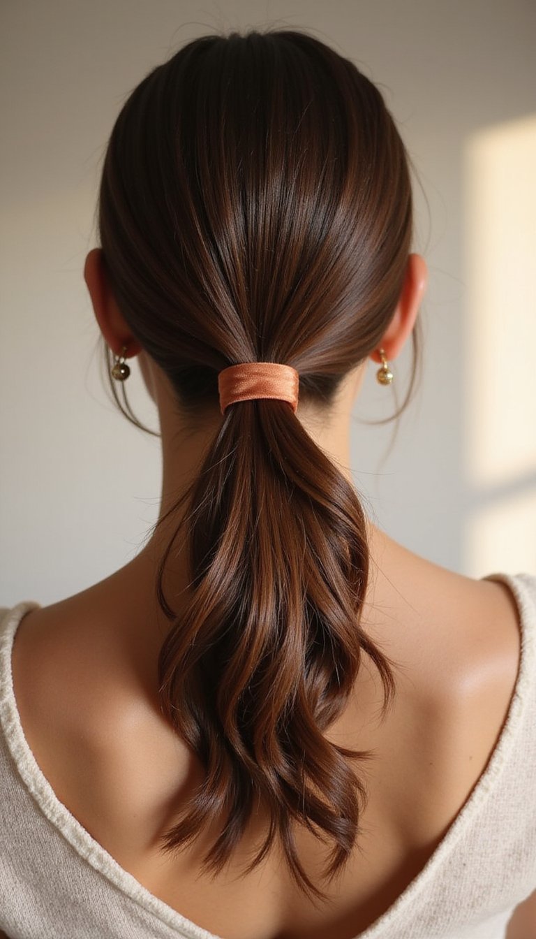 Sleek Vampire Pony With Wrapped Ribbon Detail