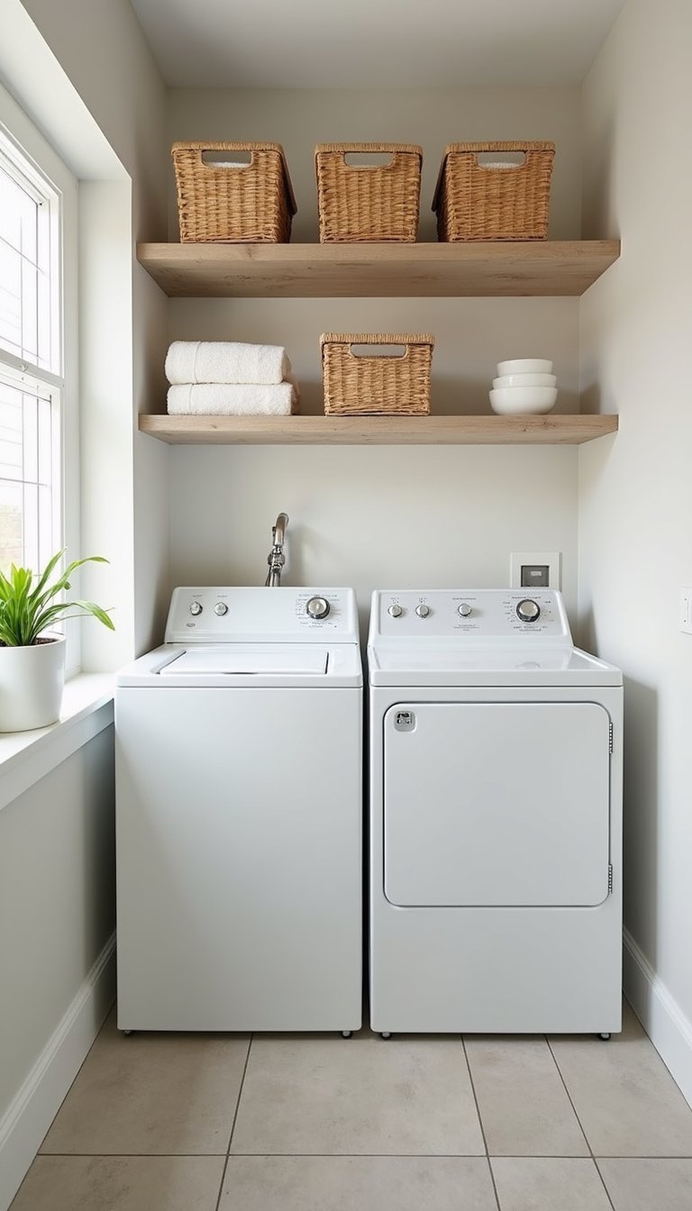 Estanterías Abiertas Con Cestas De Mimbre