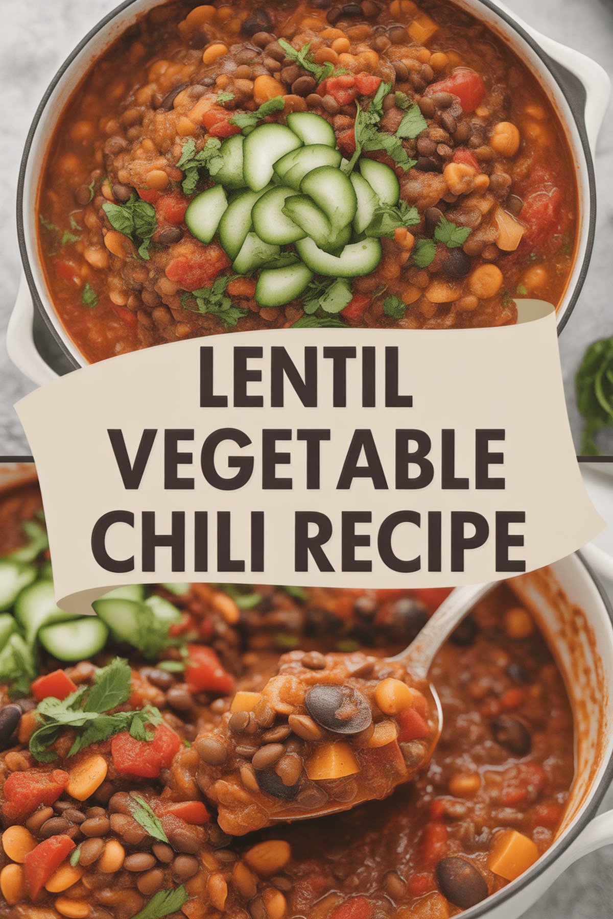 Lentil Vegetable Chili Recipe recipe idea in stylish layout