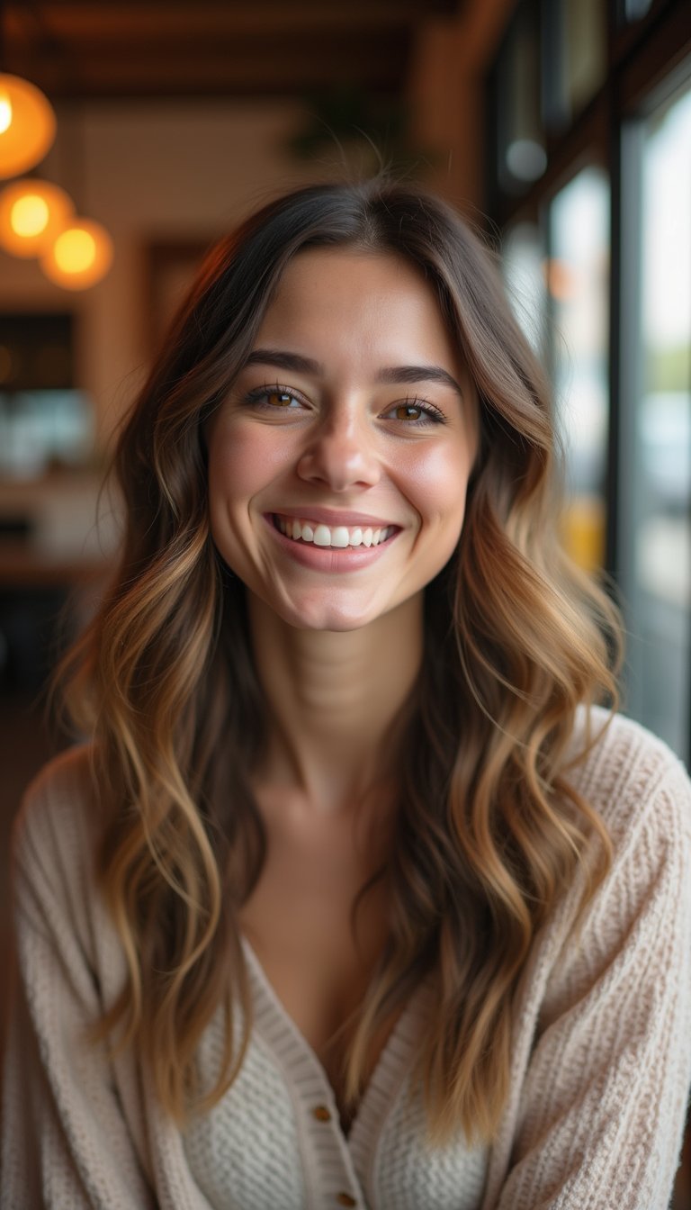 Loose Boho Waves With Metallic Hairpins