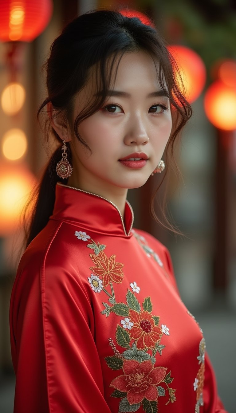 DIY Silk Qipao With Hand Embroidery Accent