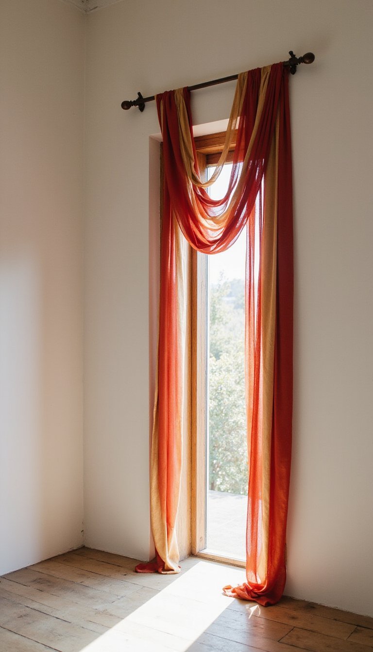 Silk Ribbon Curtain For Deco Doorway