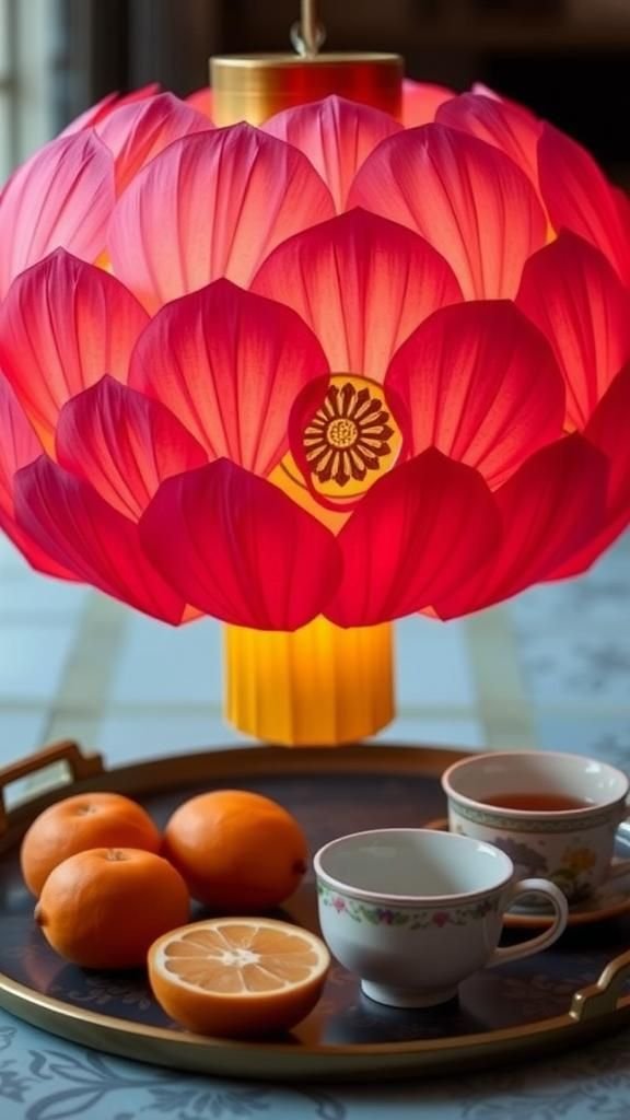 Layered Lotus Bloom Paper Lantern