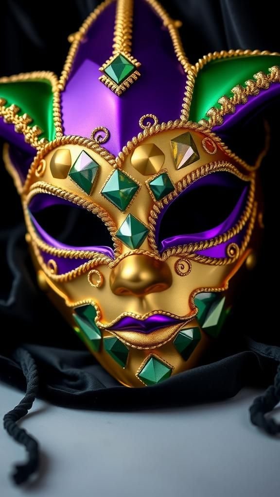 Harlequin Diamond Mask In Parade Colors