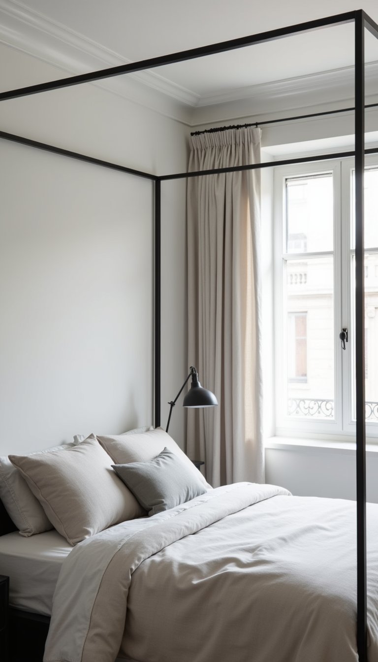 Minimal Canopy Frame For Cozy Bedroom Corners