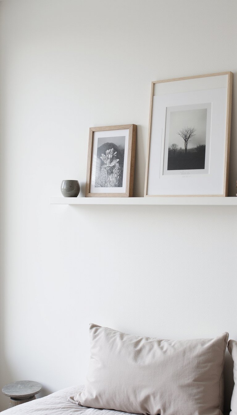 Monochrome Gallery Ledge For Art Rotation