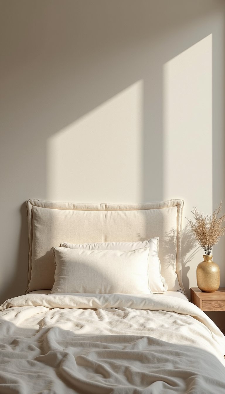 Neutral Linen Wall Panel For Soft Texture