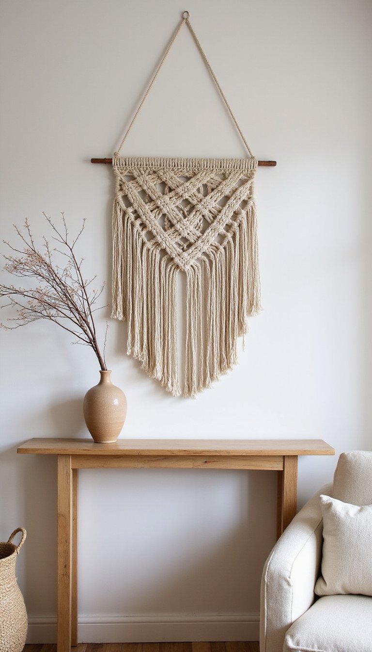 Macramé Wall Hanging Dyed In Natural Hues