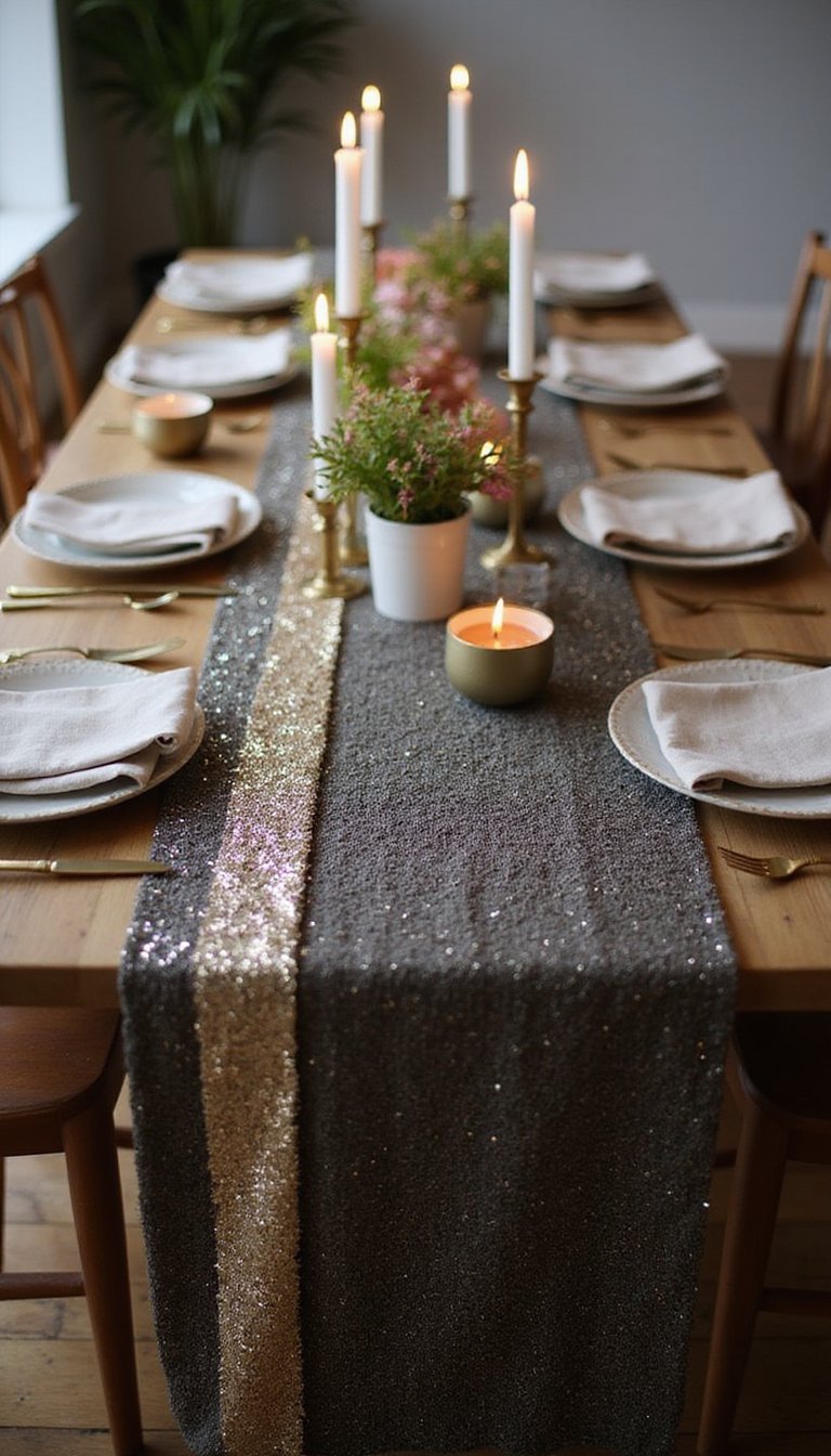 Sew A Sequined Table Runner For Impact