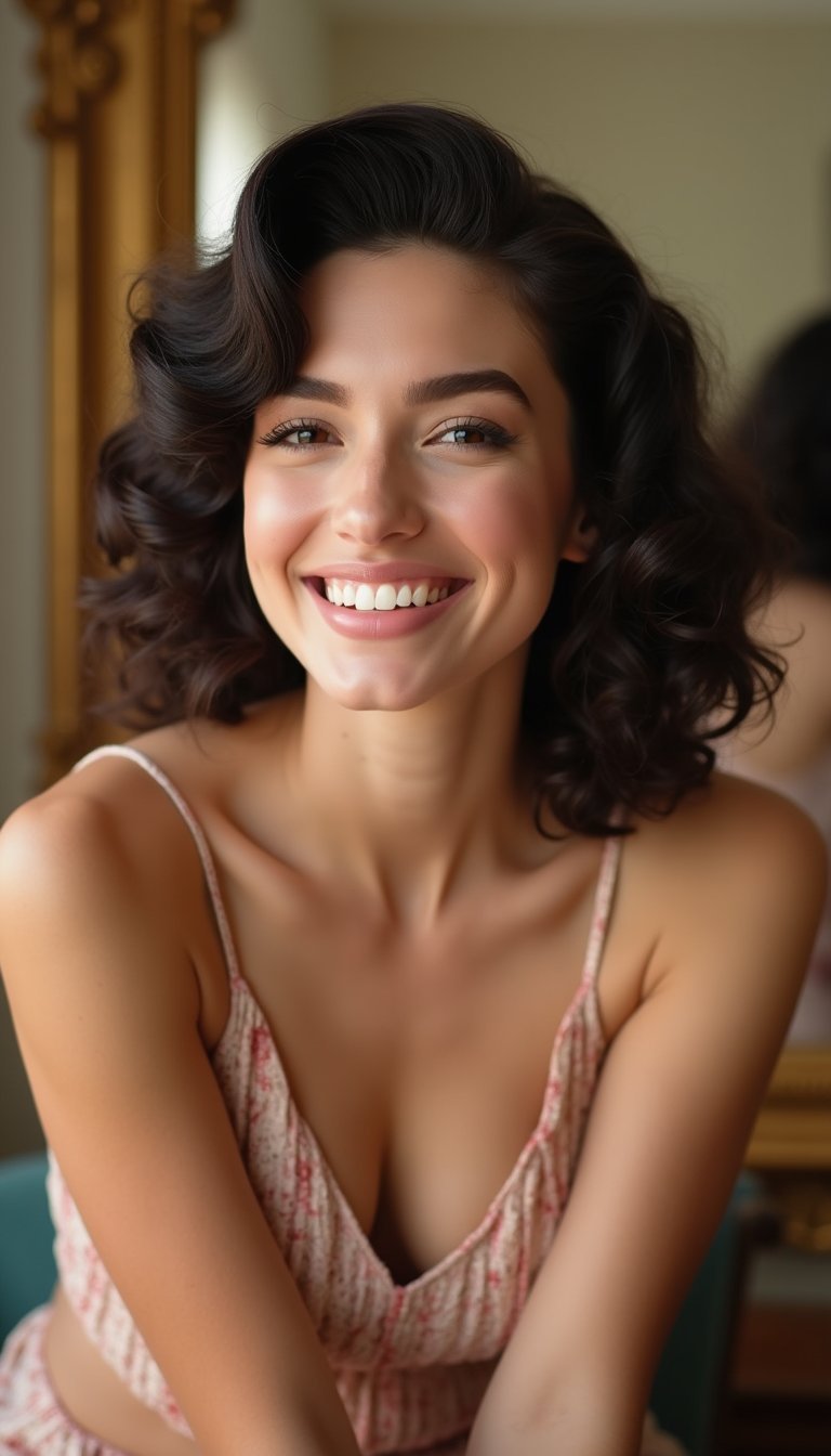 Heatless Pin Curls For Vintage Glam Waves