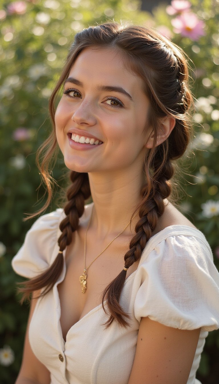 Milkmaid Braids For Romantic Face-Framing Looks