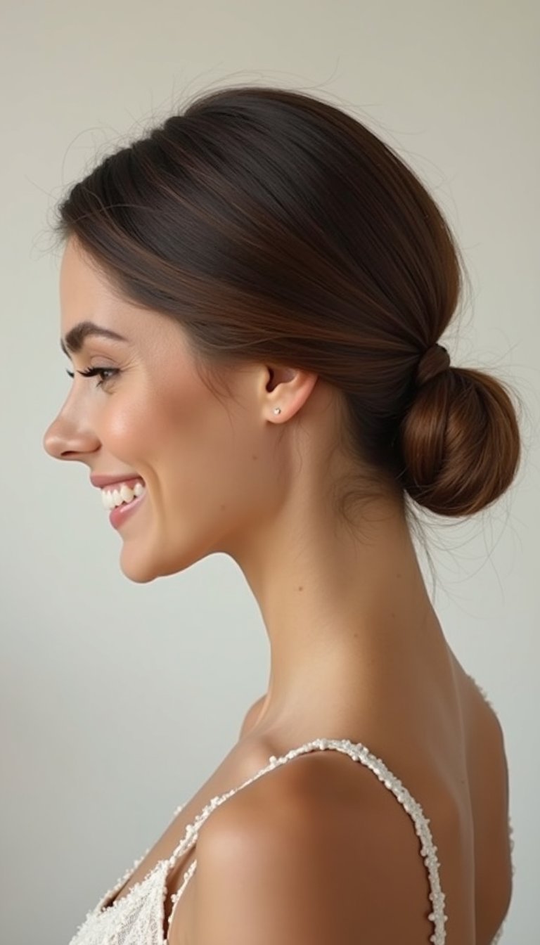 Twisted Low Bun That Holds All Day
