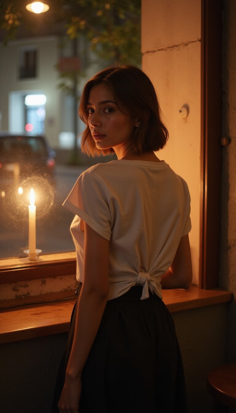 Bow-Back Tee For Feminine Date Night Look