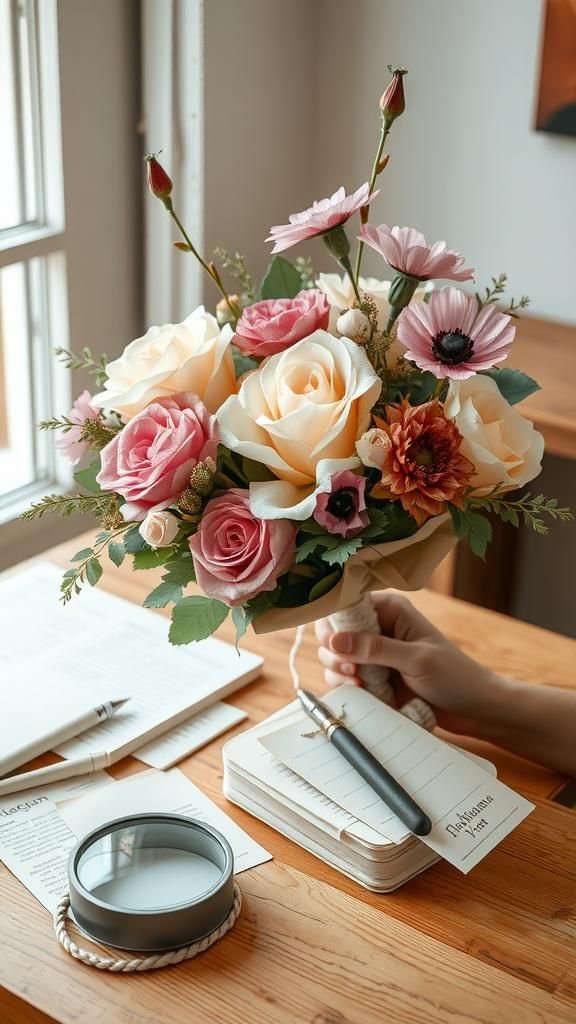 Botanical Specimen Tag Bouquet Aesthetic