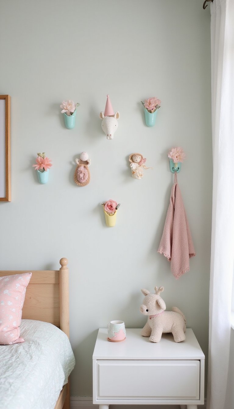 Ganchos Color Pastel Para Dormitorios Juveniles