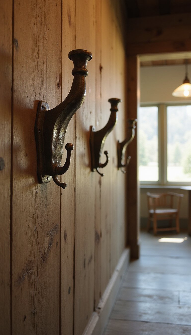 Ganchos Vintage Restaurados Con Pátina Encantadora