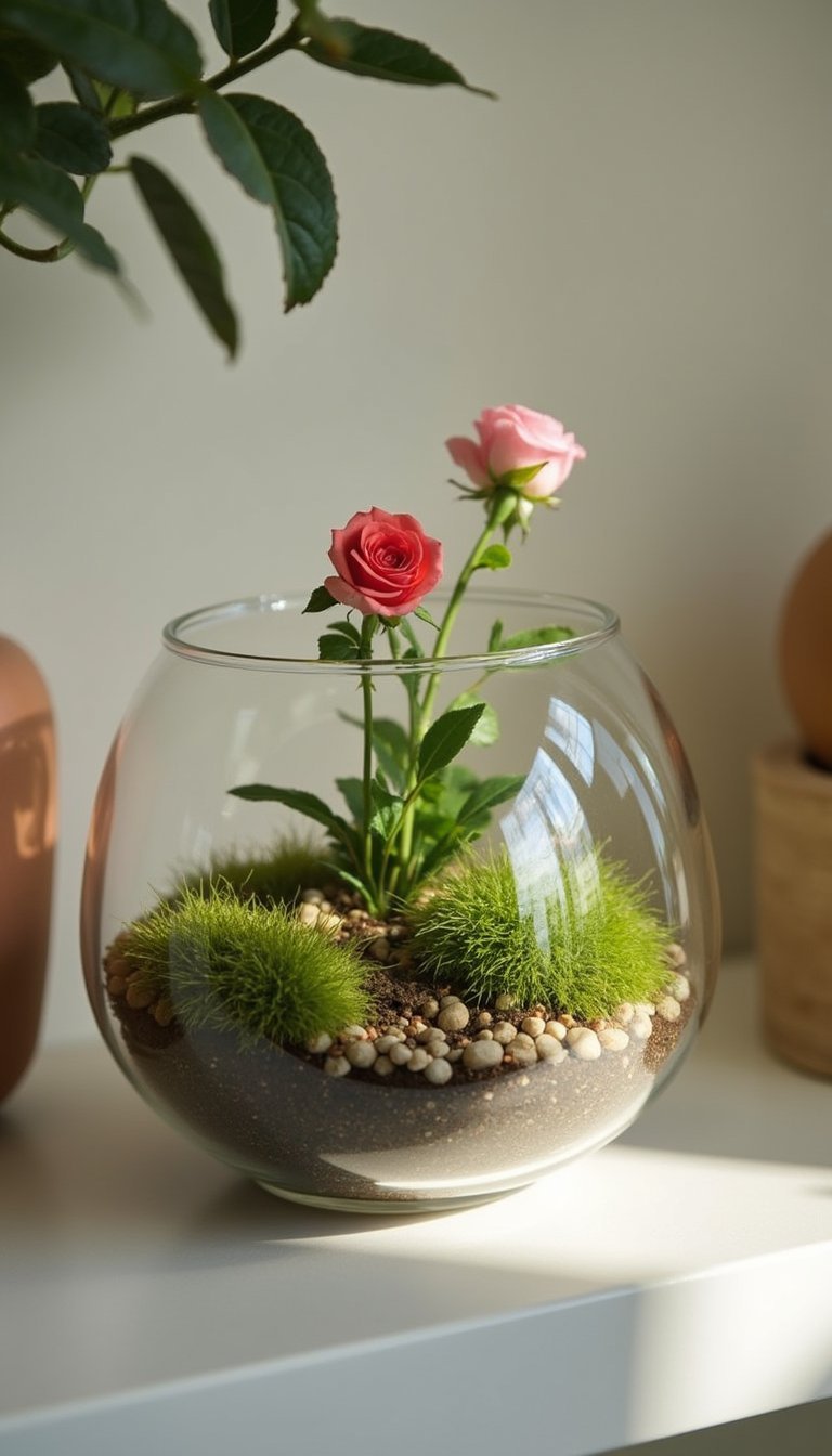 Layered Terrarium With Mini Floral Moments