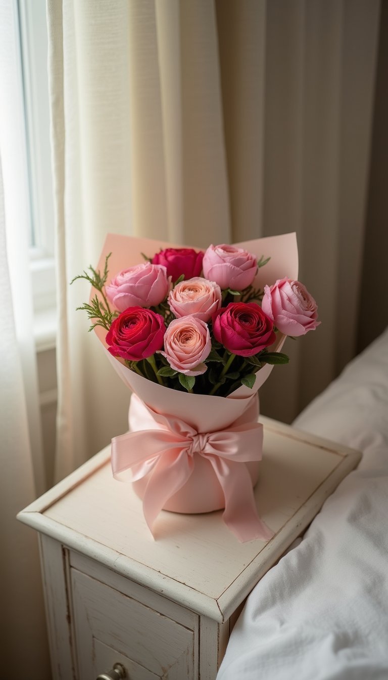 Looped Ribbon Bouquet For Gift Presentation