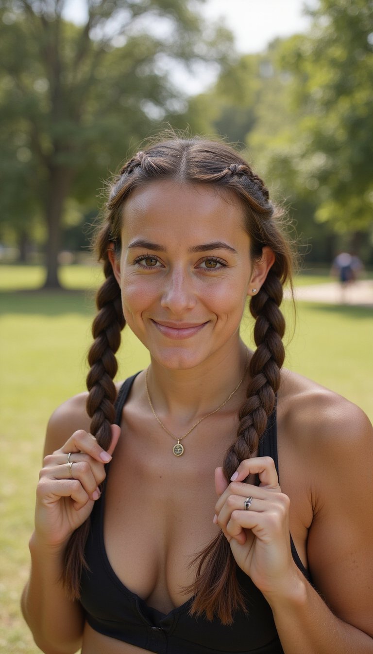 Double Dutch Braids For High-Impact Workouts