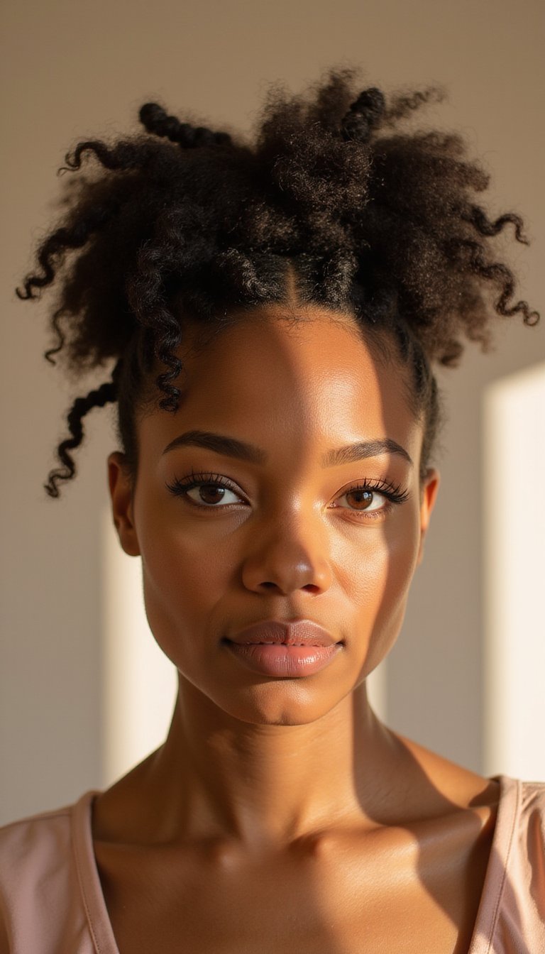 Bantu Knots For Tight Springy Coils