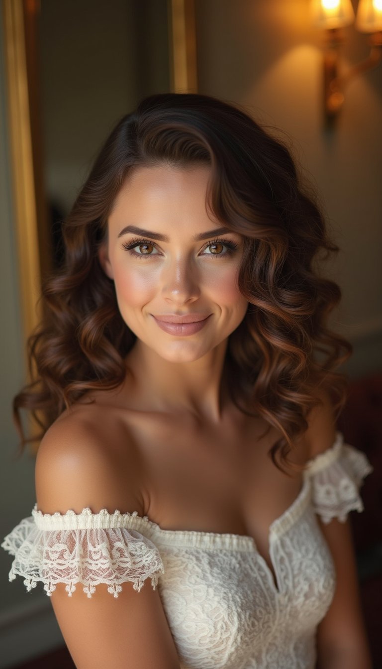 Pin Curls For Smooth Hourglass Waves