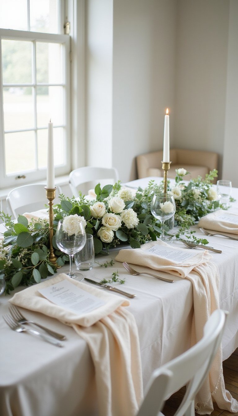 Guirnalda De Eucalipto Para Fiesta De Boda Íntima
